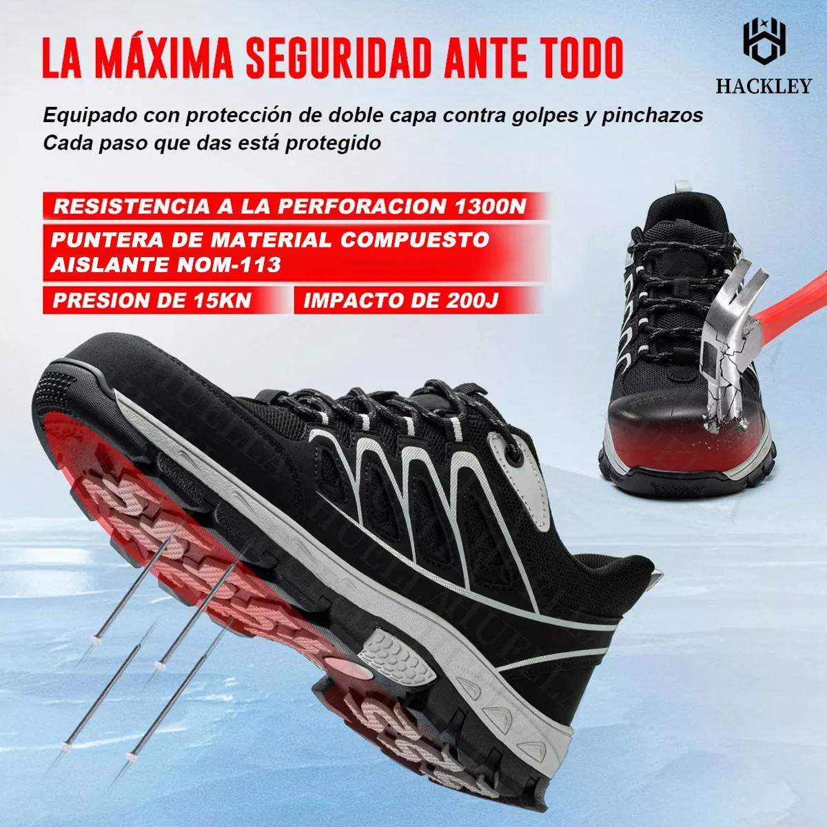 SEGURITO Safety Work Shoes with Wear-Resistant Rubber Sole, Slip-Resistant & Durable