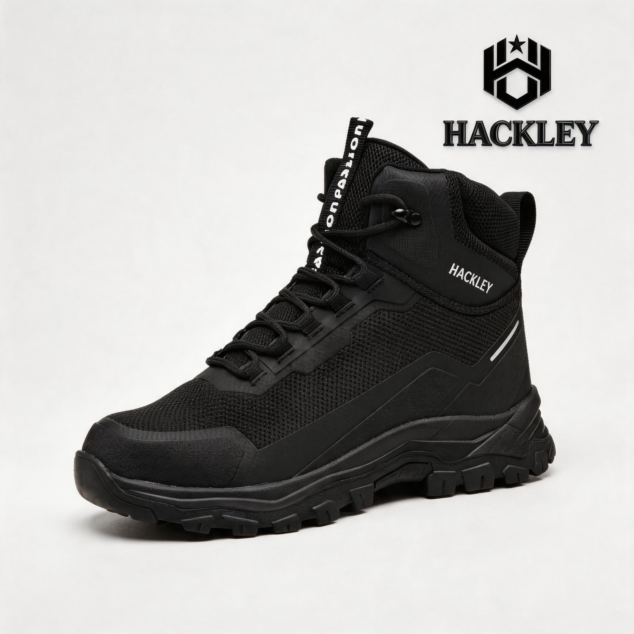 HACKLEY G9 Gris | Bota Industrial Alta Antiderrapante Punta de Acero NOM-113