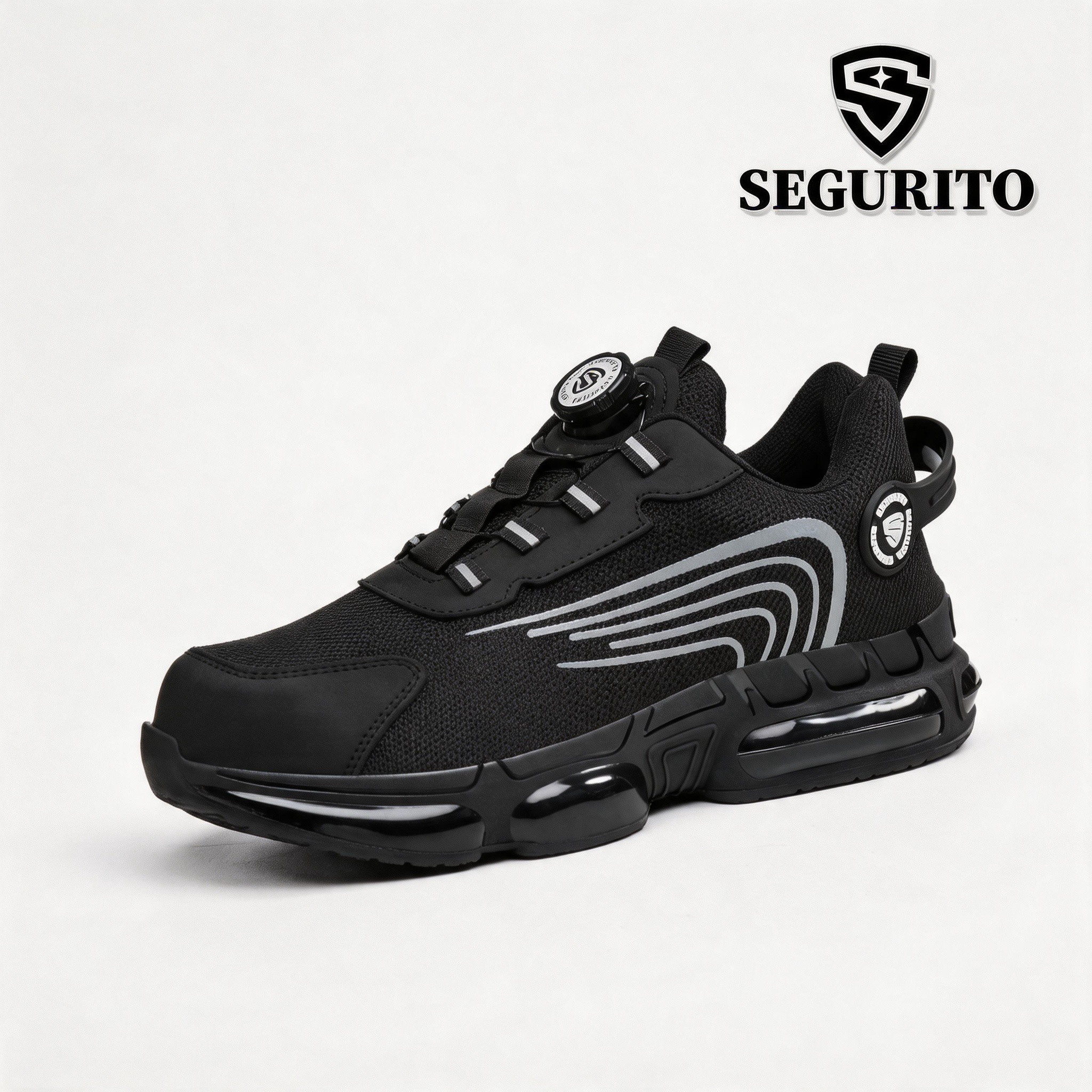 SEGURITO NO7 Botas de Seguridad Industrial Punta de Acero Transpirables NOM-113