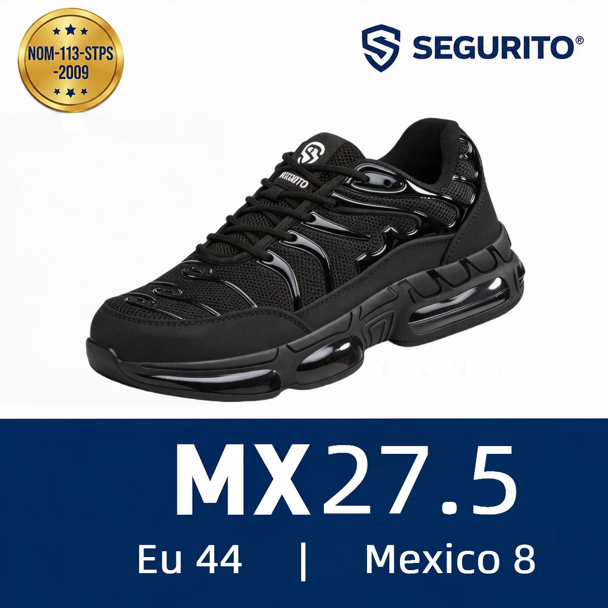 SEGURITO F6 Zapatos de Malla Transpirable Ultraligeros con Punta de Acero NOM-113