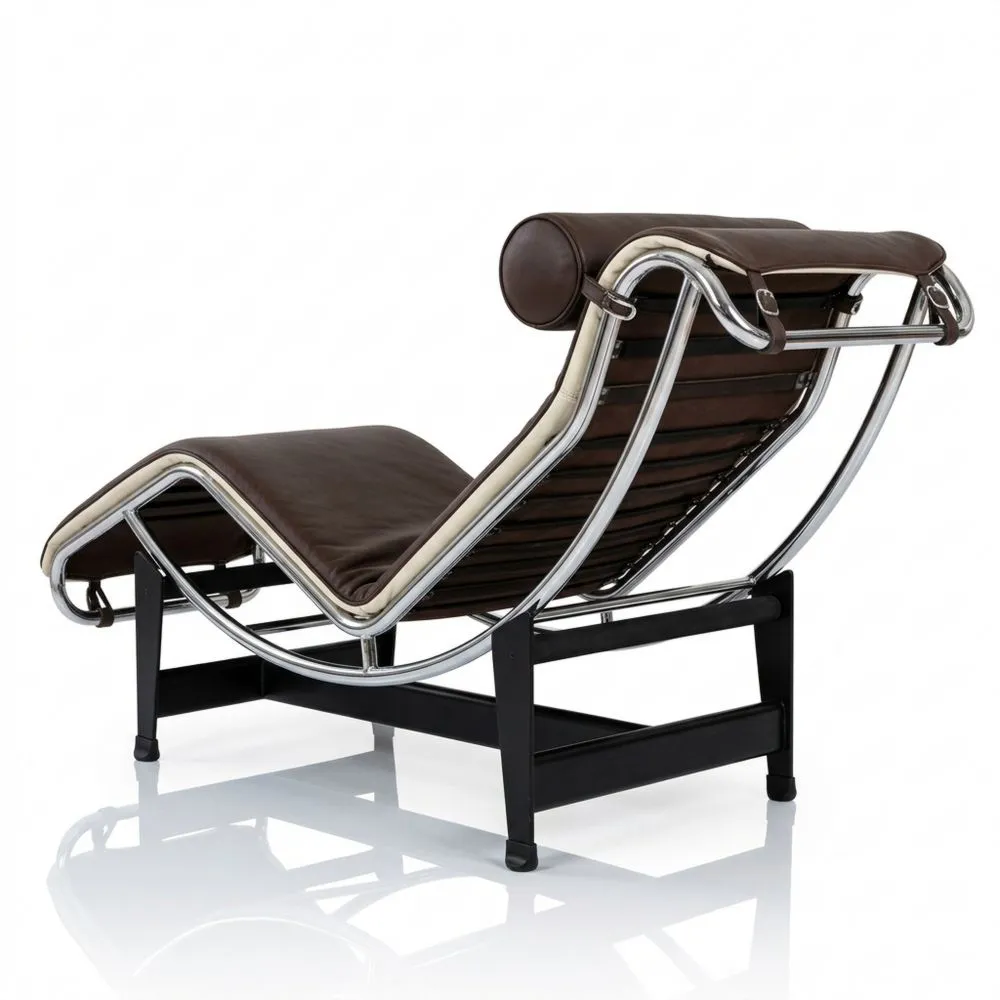 Sofá de Esquina en Cuero Auténtico Negro o Blanco