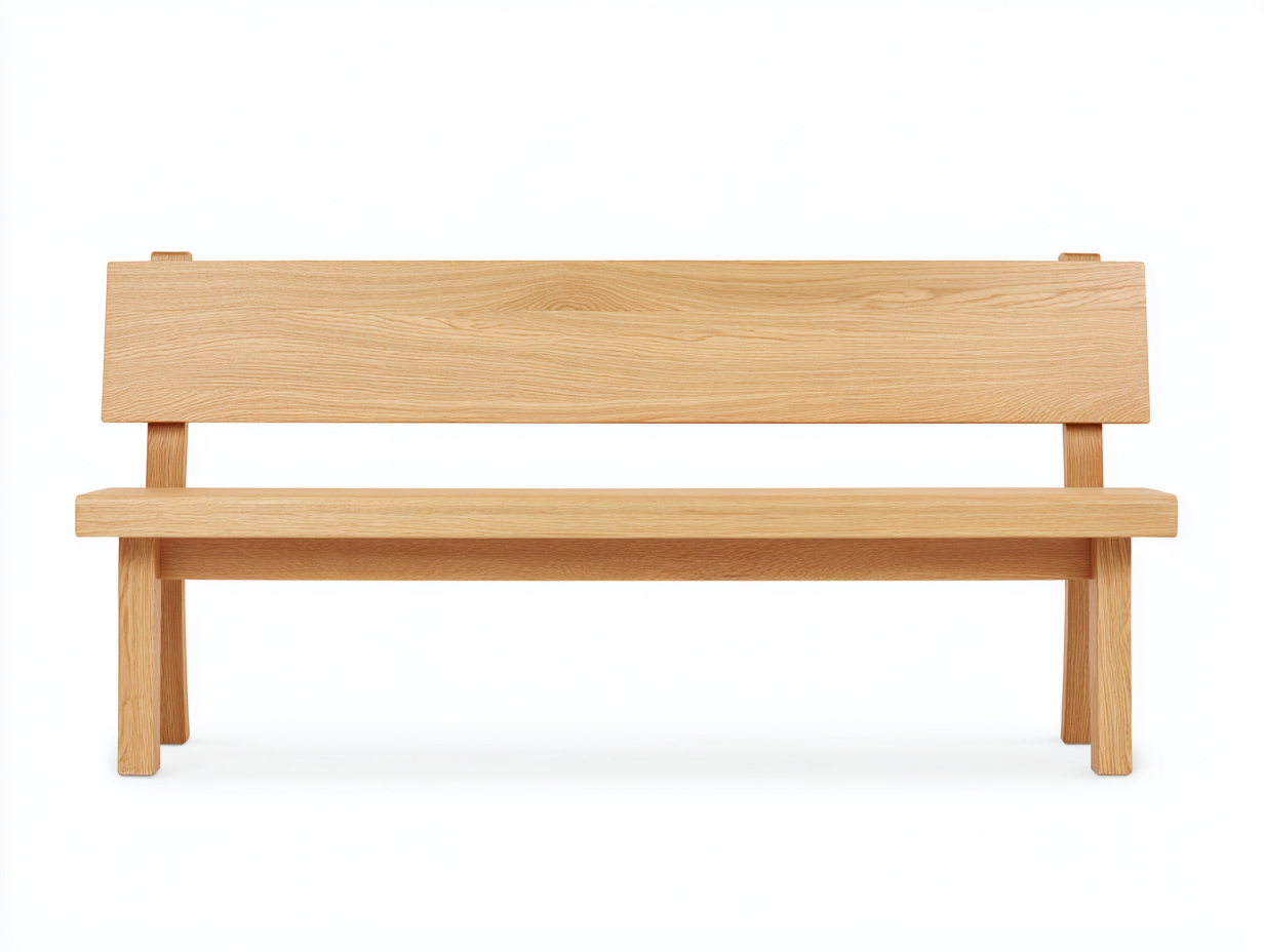 Banc de jardin en bois 140x50x85 cm - Bois naturel - Style épuré pour extérieur-Livexmodecor
