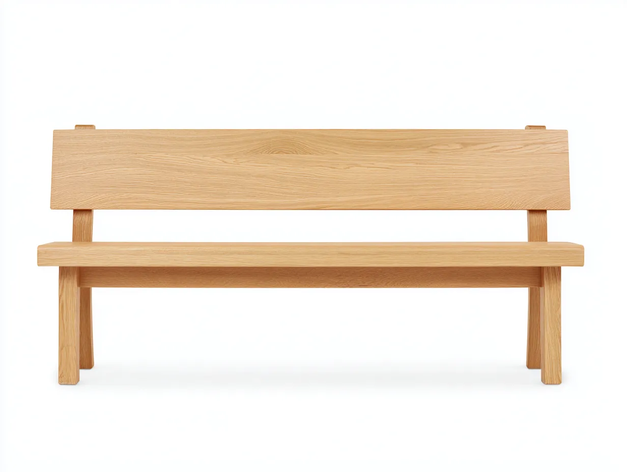 Banc de jardin en bois 140x50x85 cm - Bois naturel - Style épuré pour extérieur-Livexmodecor