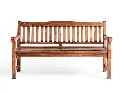 Banc de jardin en bois 140x55x85 cm - marron - style naturel-Livexmodecor
