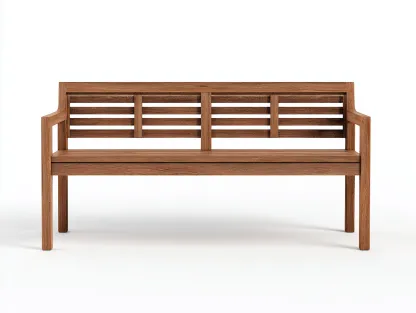 Banc de jardin en bois 150x55x85 cm - bois naturel - style extérieur intemporel-Livexmodecor