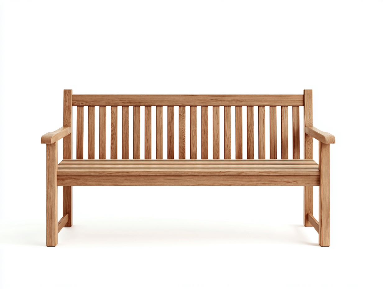 Banc de jardin en bois 150x55x90 cm - Bois naturel - Style classique pour extérieur-Livexmodecor