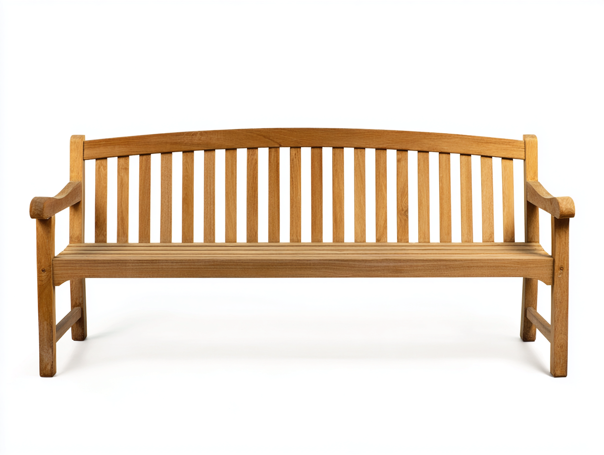 Banc de jardin en bois massif 150x55x90 cm - bois naturel - style classique-Livexmodecor