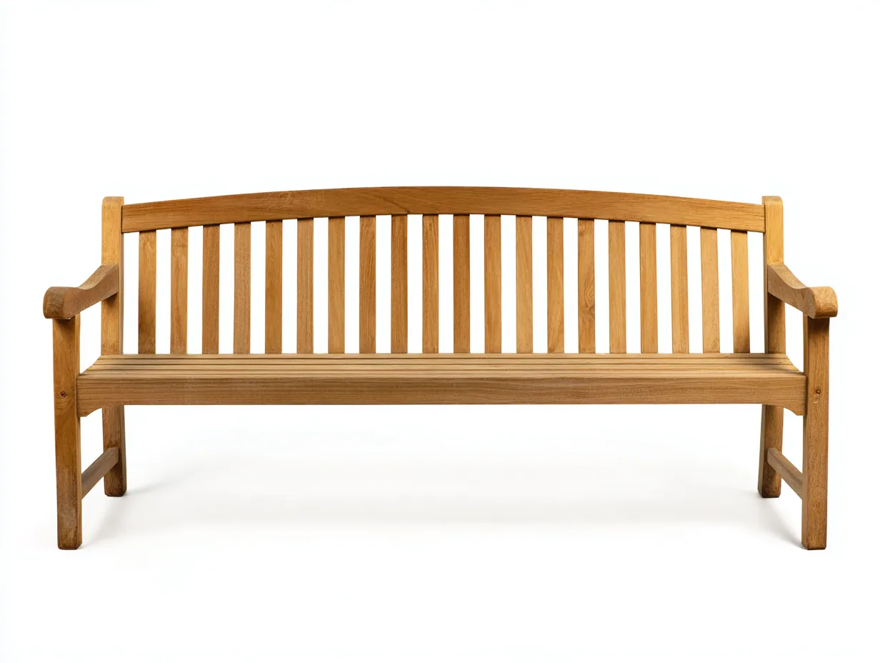 Banc de jardin en bois massif 150x55x90 cm - bois naturel - style classique-Livexmodecor