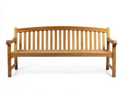Banc de jardin en bois massif 150x55x90 cm - bois naturel - style classique-Livexmodecor