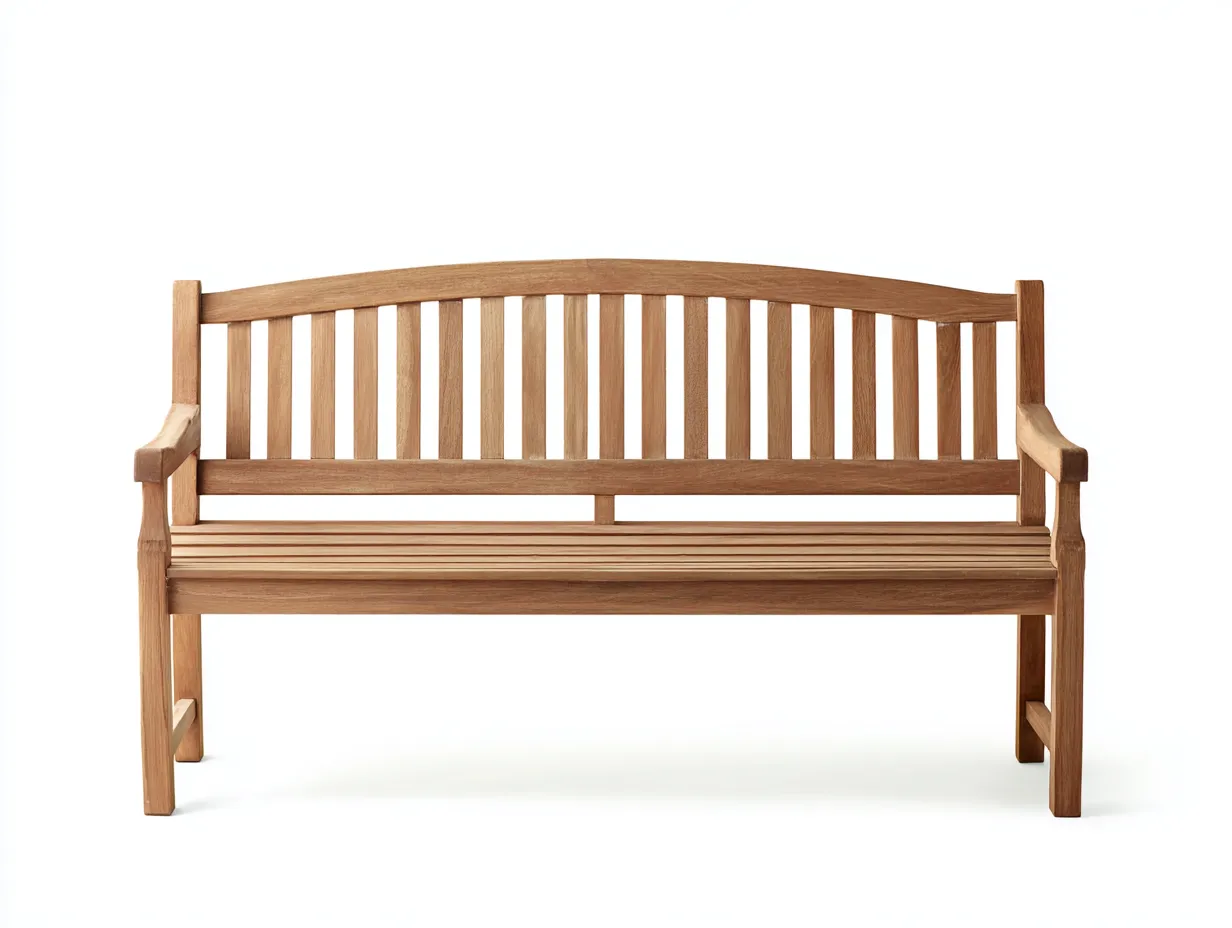 Banc de jardin en bois 160x55x92 cm - Bois naturel - Style traditionnel pour extérieur-Livexmodecor