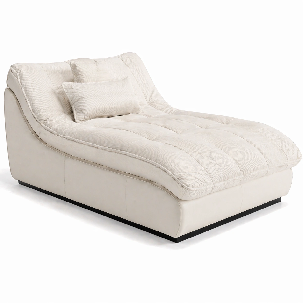 Modernes Relaxliege Sofa Stoff Beige Minimalistisches Design