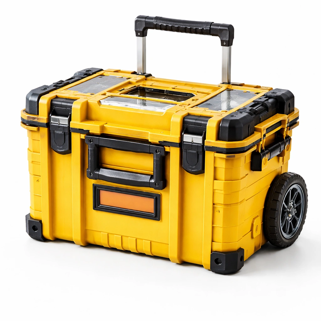 Werkzeugkoffer mit Rollen Gelb Schwerlast