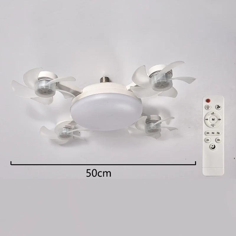2-in-1 Silent LED Ceiling Fan Light 