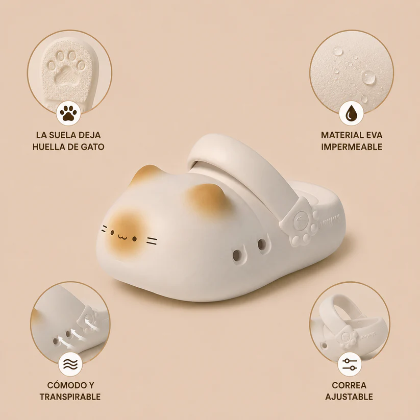 Cat-paw-print slippers