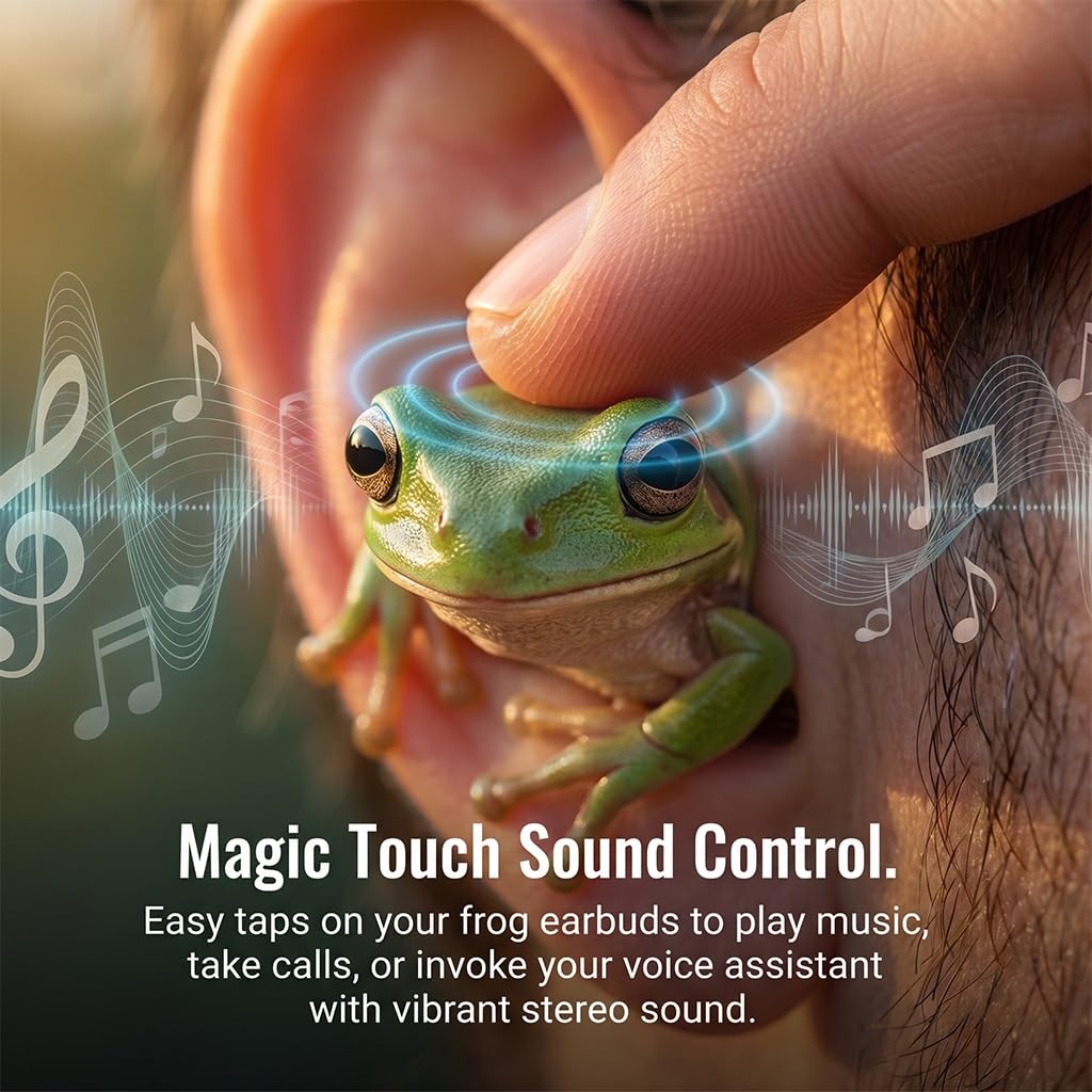 🐸Frog Earbuds Wireless Bluetooth Headphones