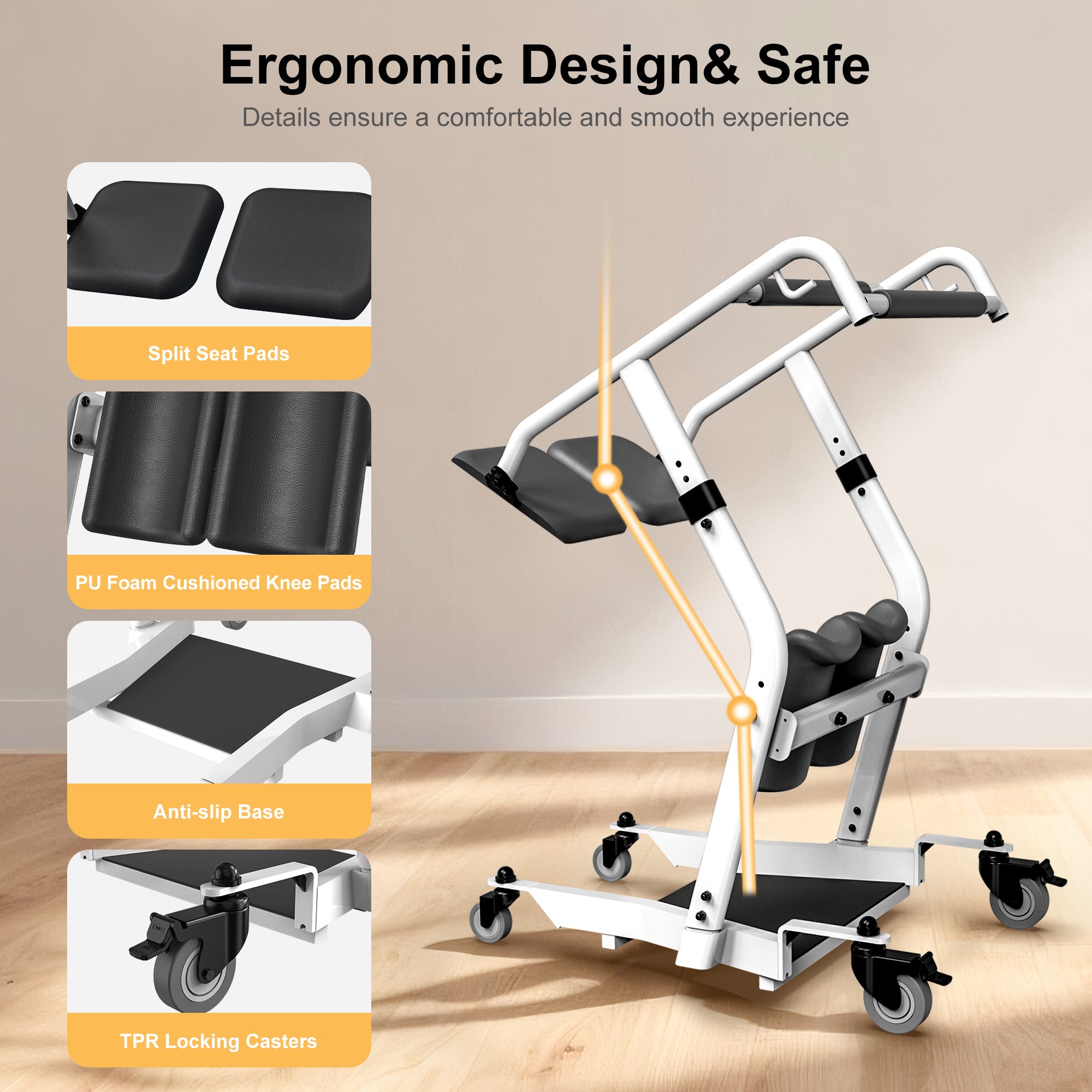 WHLICKS Sit-to-Stand Lift – Supportive Seating for Seniors & Adults