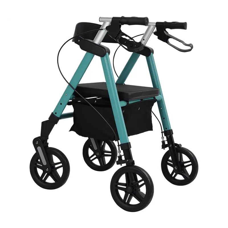 DL-7077D Aluminum Rollator for Elderly Mobility Support and Comfortable Walking Assistance