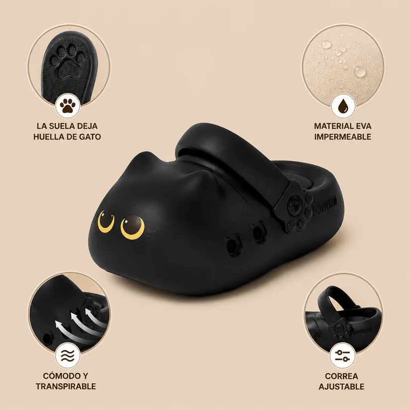 Cat-paw-print slippers