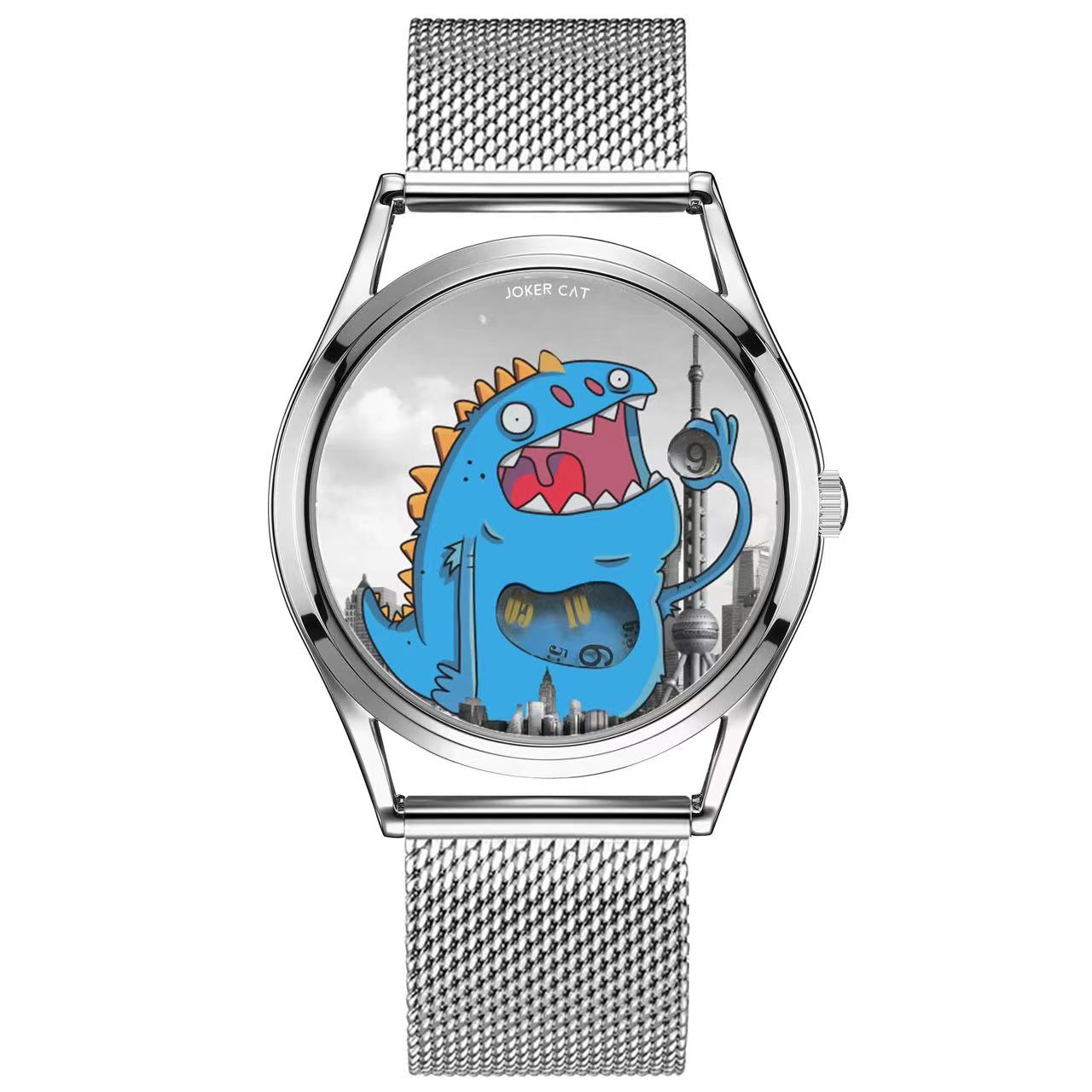 Meow Monster Buddy Quartz Watch – Cute Cartoon Silicone Wristwatch
