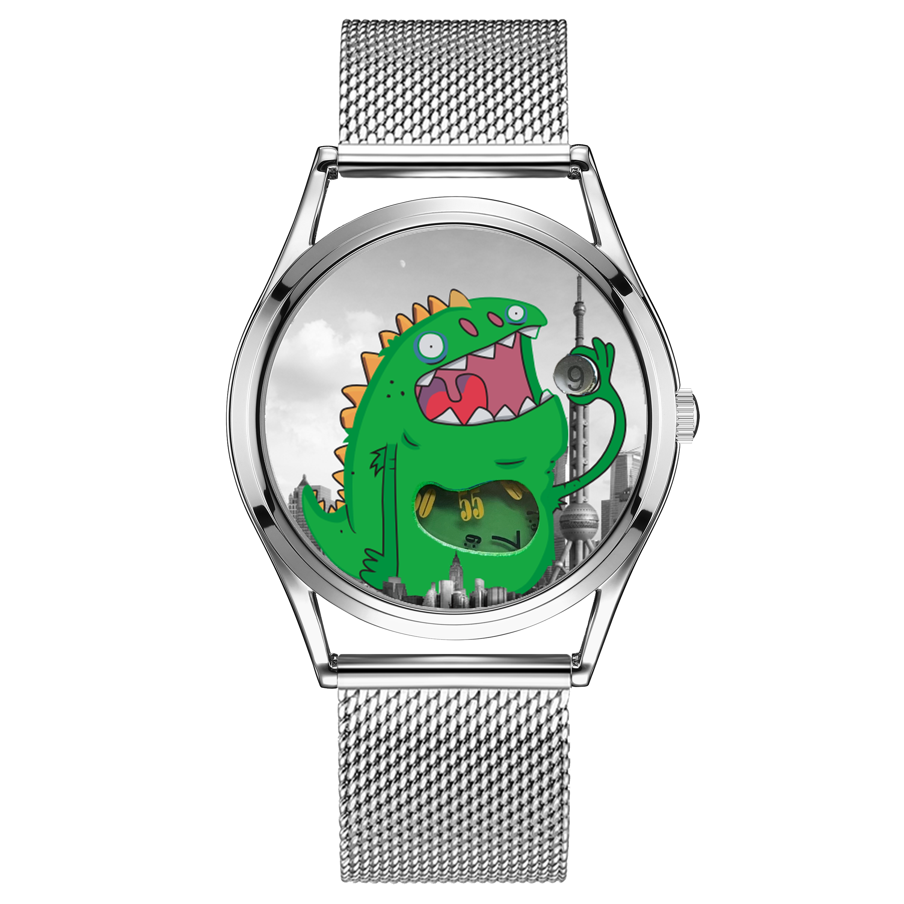 Meow Monster Buddy Quartz Watch – Cute Cartoon Silicone Wristwatch