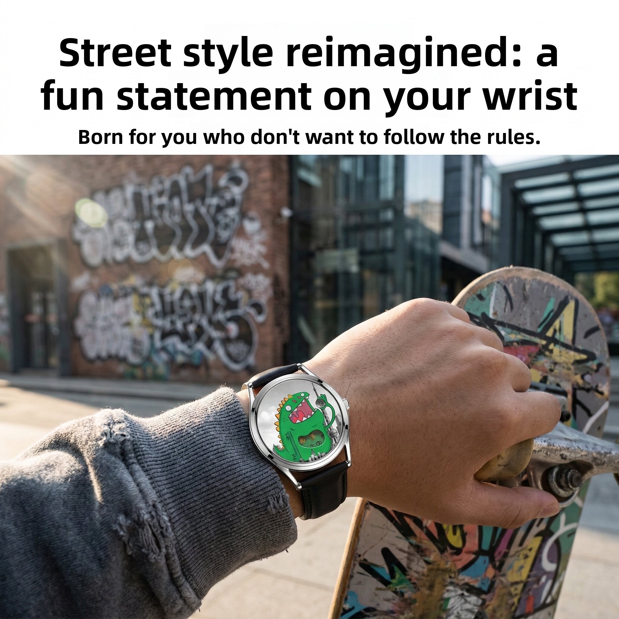 Meow Monster Buddy Quartz Watch – Cute Cartoon Silicone Wristwatch