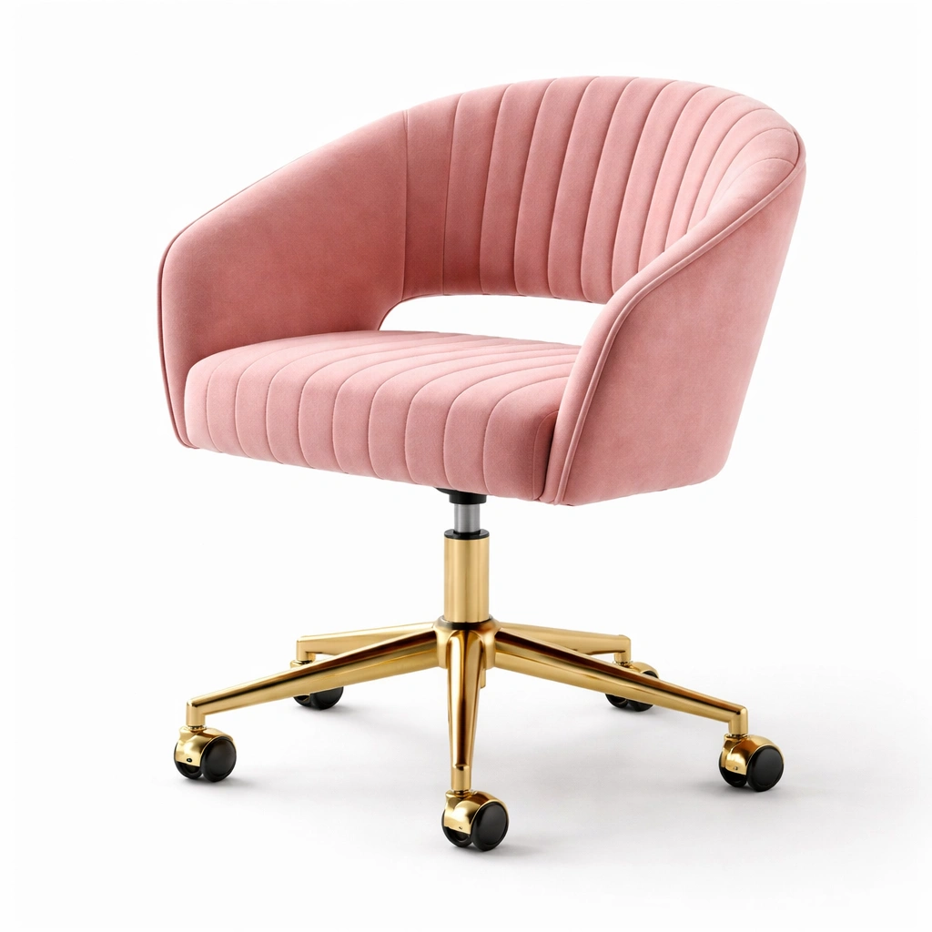 Moderner drehstuhl mit gepolsterter sitzflaeche-kyndrahome.com