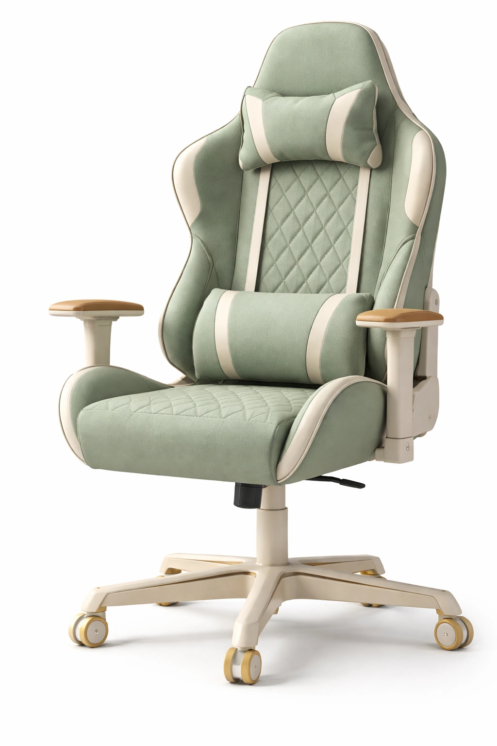 Ergonomischer gaming stuhl mit gepolsterter sitzflaeche-kyndrahome.com