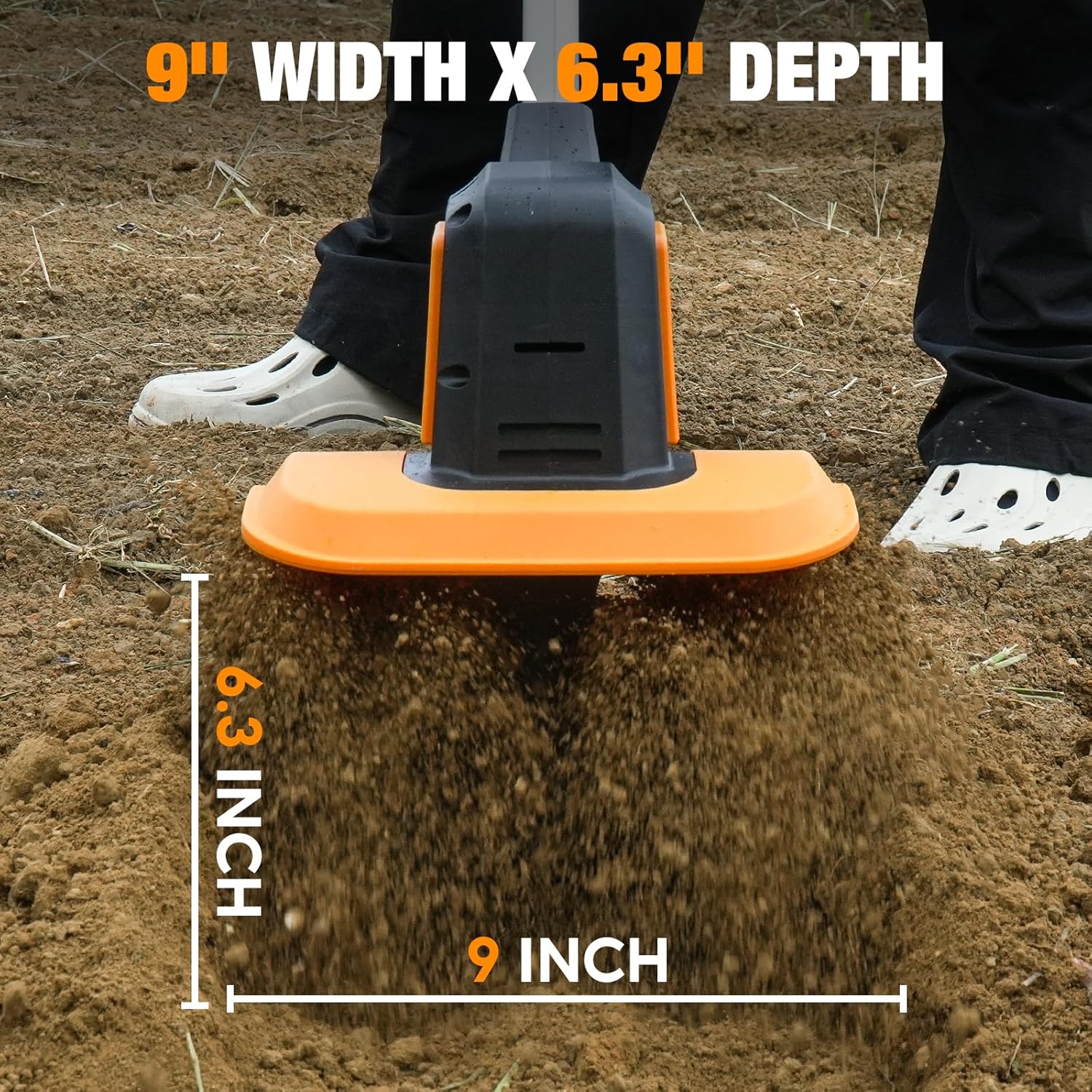 SOARFLY 20V Cordless Tiller Cultivator