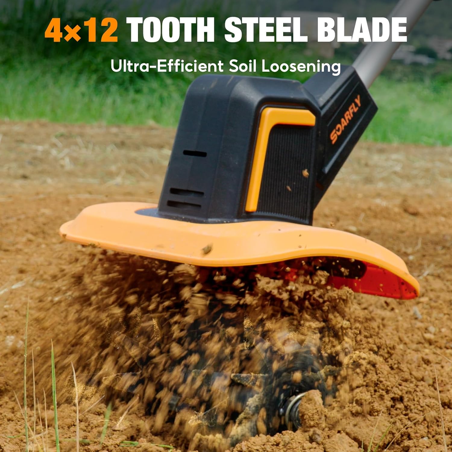 SOARFLY 20V Cordless Tiller Cultivator