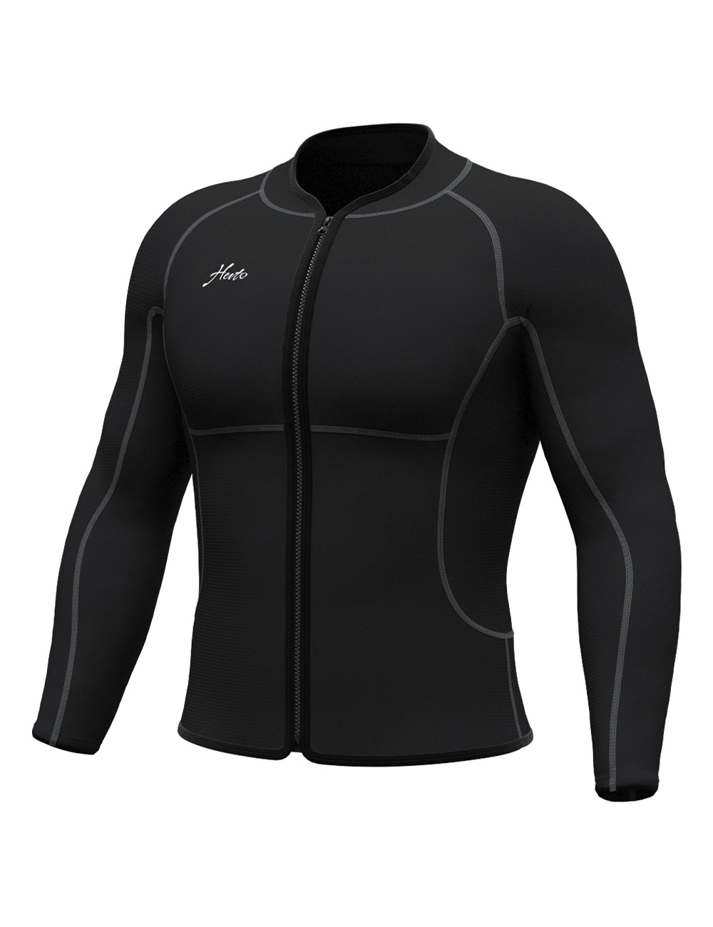 men wetsuit tops front view