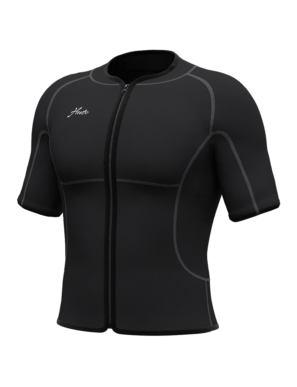men wetsuit tops front view