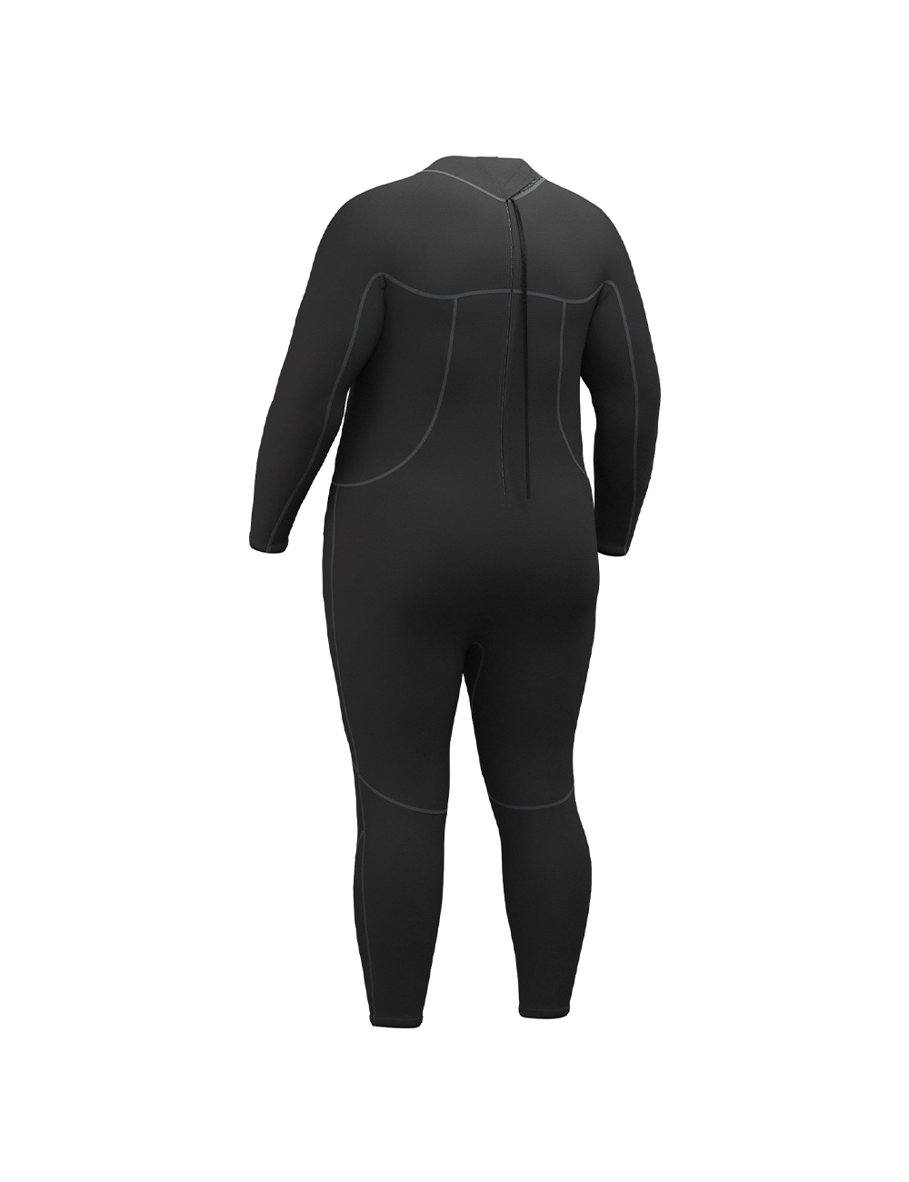 men plus size wetsuitt back view
