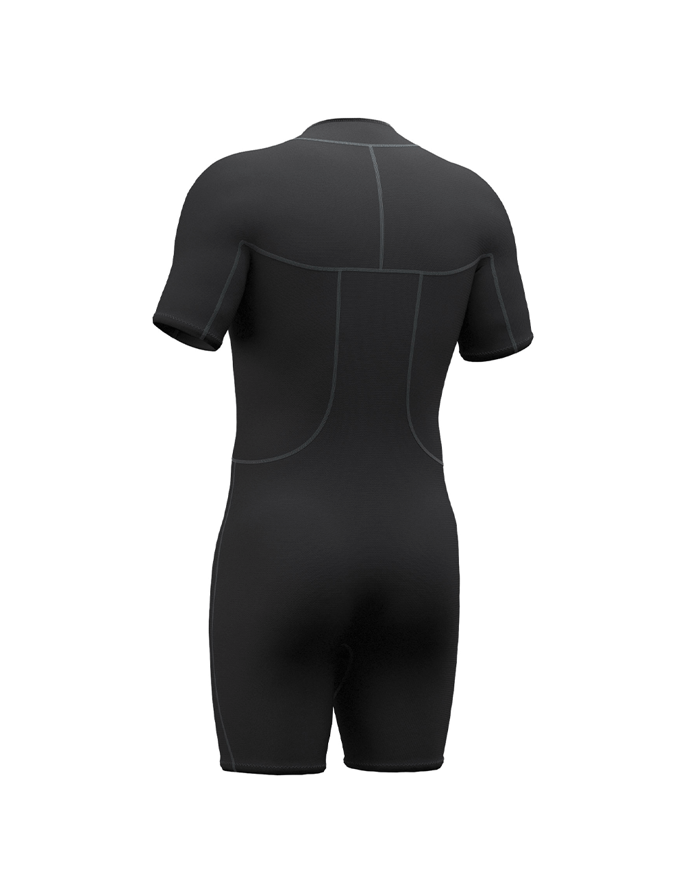 men wetsuit back view