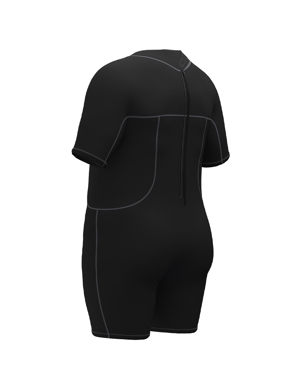 men plus size wetsuit back view