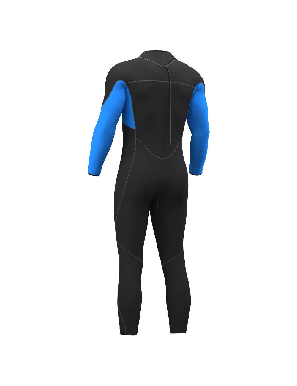 men wetsuit back view