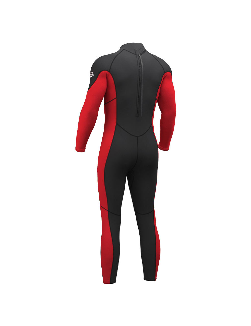 men wetsuit back view