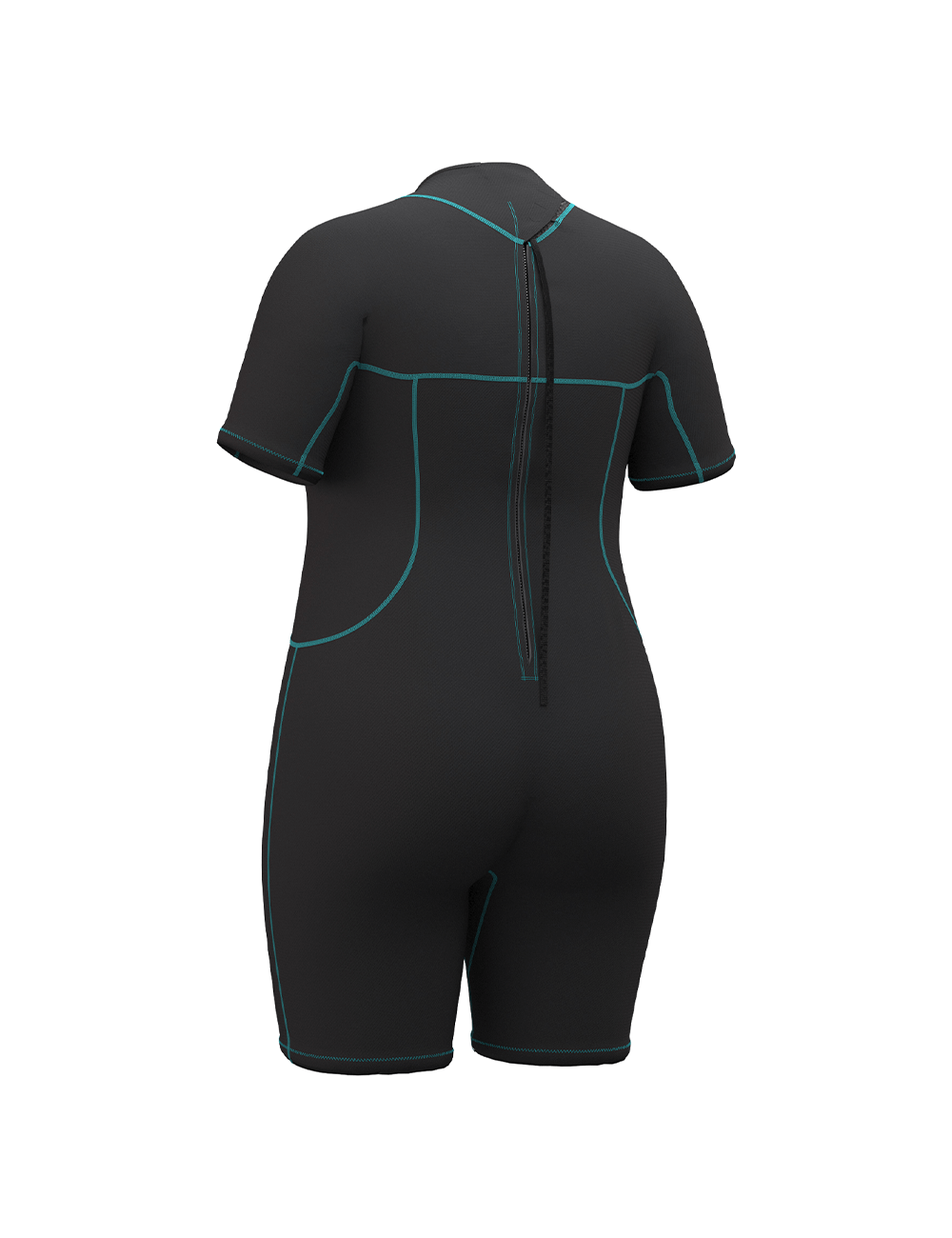women plus size wetsuitt back view