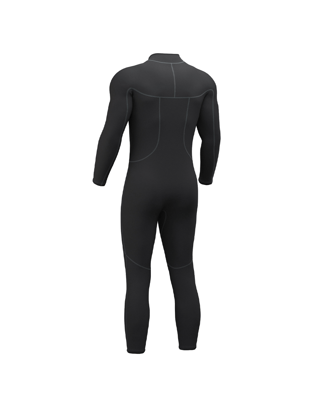 men wetsuit back view