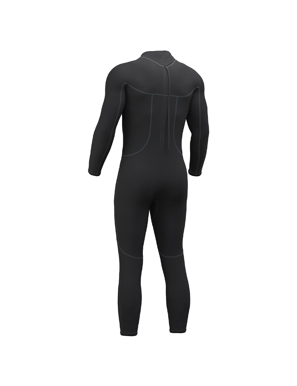 men wetsuit back view