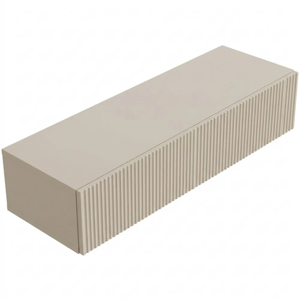 Mesa Consola con Cajón Colgante, Mesa Auxiliar 90 cm, Mesa de Entrada, Consola en Beige Gris