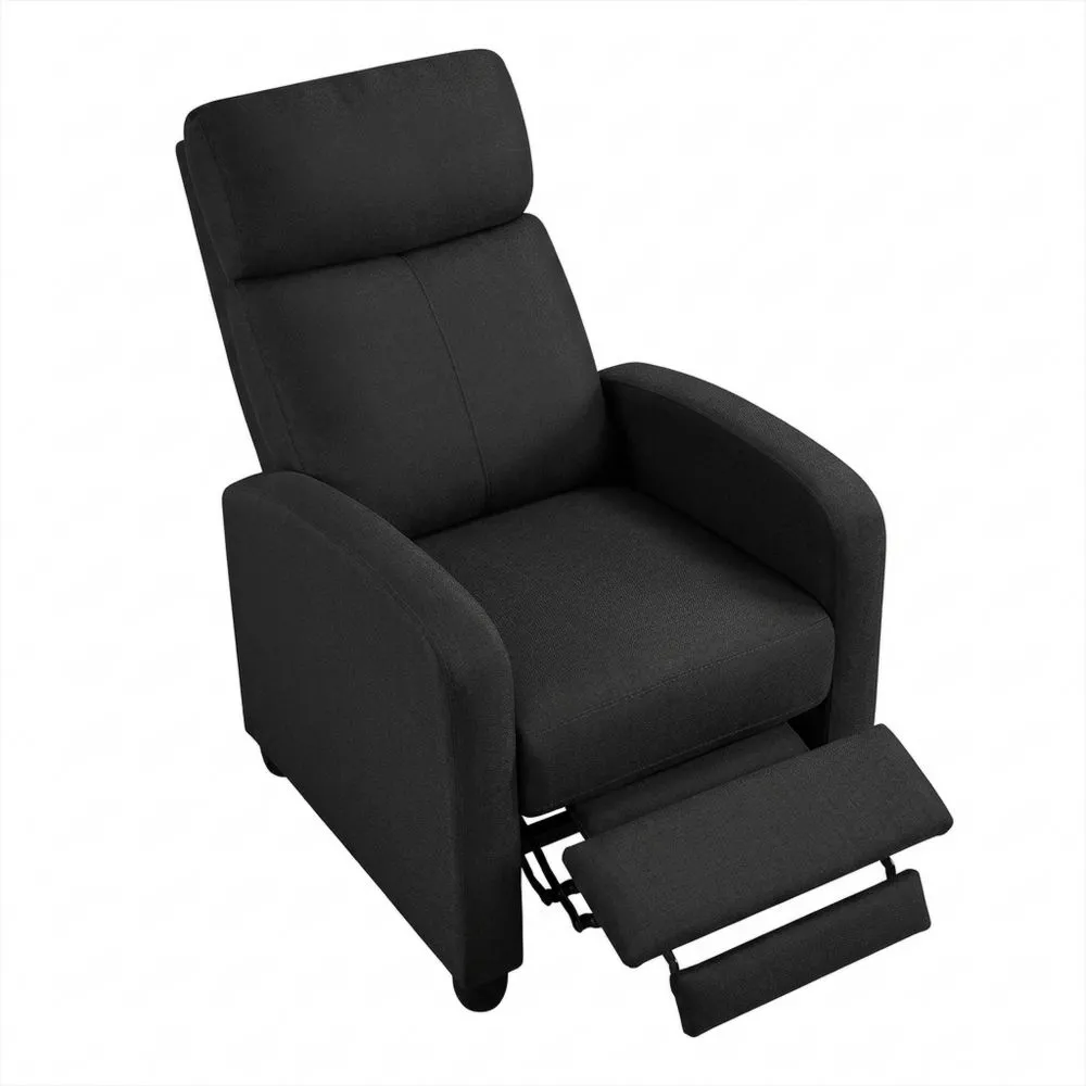 Sillón Reclinable de Masaje con Reposapiés Ajustable para Salón