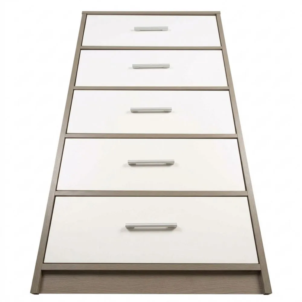 Cómoda de Dormitorio Multifuncional con Cajones de Tela