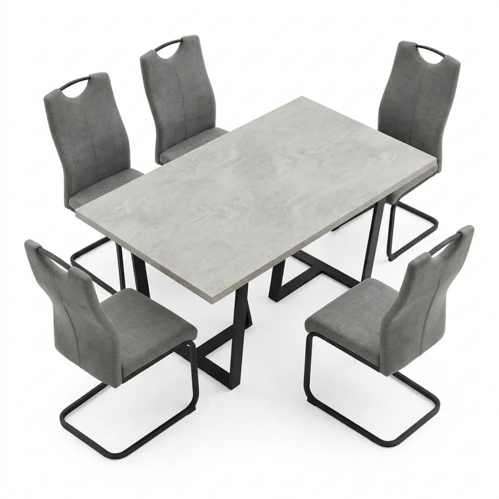 Mesa de Comedor para 6 Personas, 150 x 100 cm, Estilo Moderno y Contemporáneo