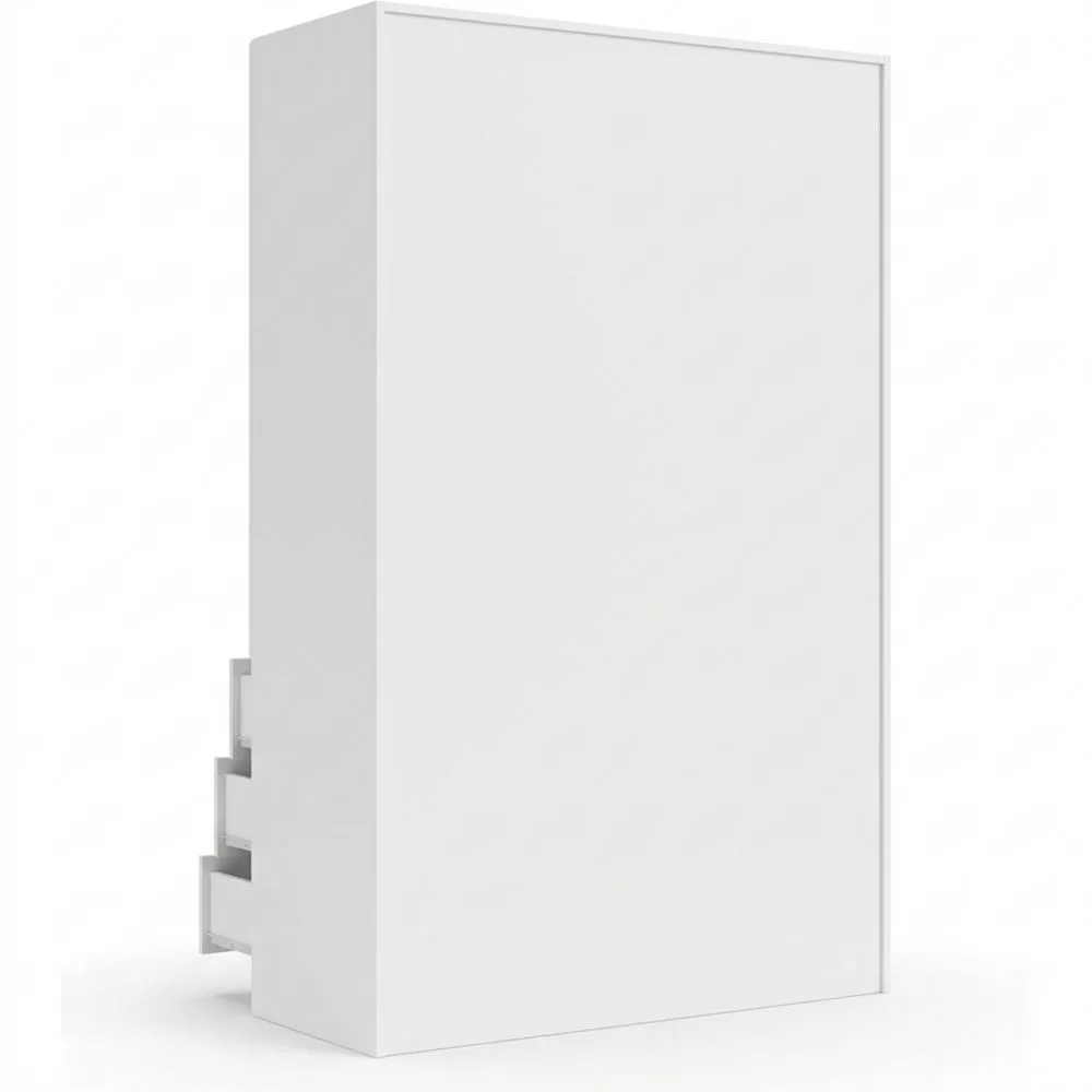 Armario de Dormitorio con 3 Puertas y 3 Cajones Estilo Contemporáneo Blanco Mate 135 x 200 cm