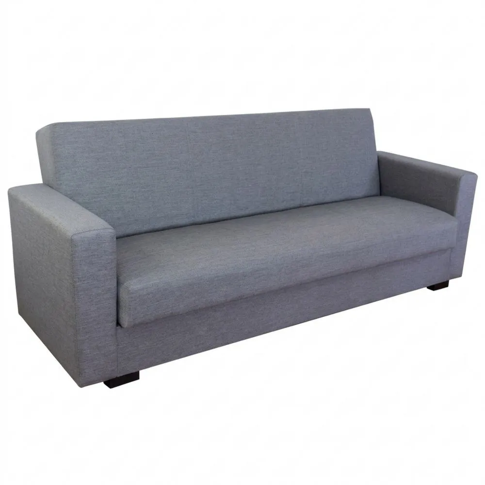 Sofá Cama de 3 Plazas | Sillón Cama | Sistema Click-Clack | Diseño Moderno | Gris