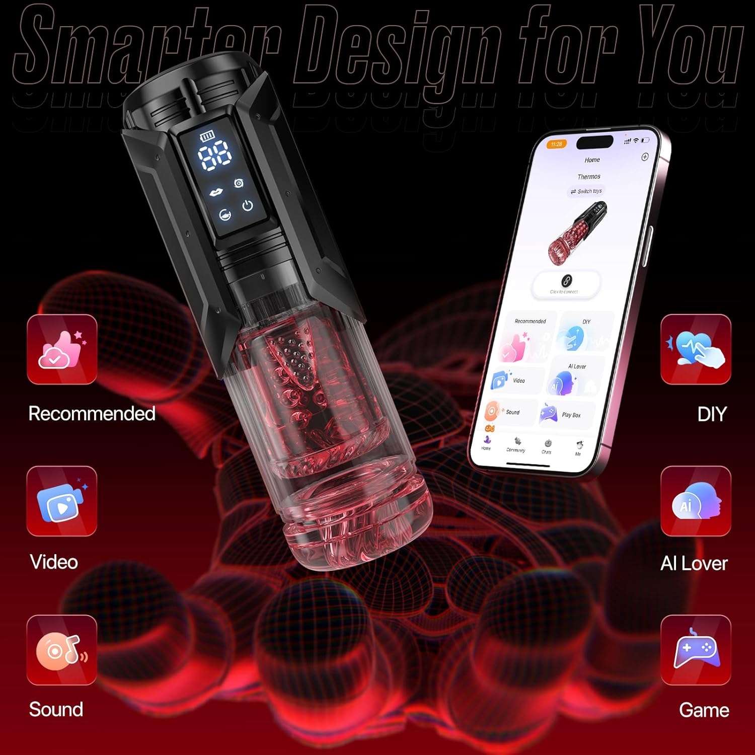 💥Wild Suction · Men’s Exclusive Pleasure Device—🔥 Red Storm