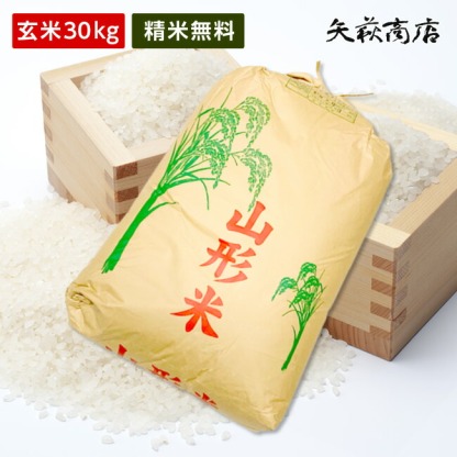 【送料無料】令和7年産山形県産はえぬき玄米30kg