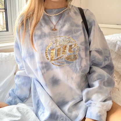 Tie-dye Miller Lite Sweatshirt