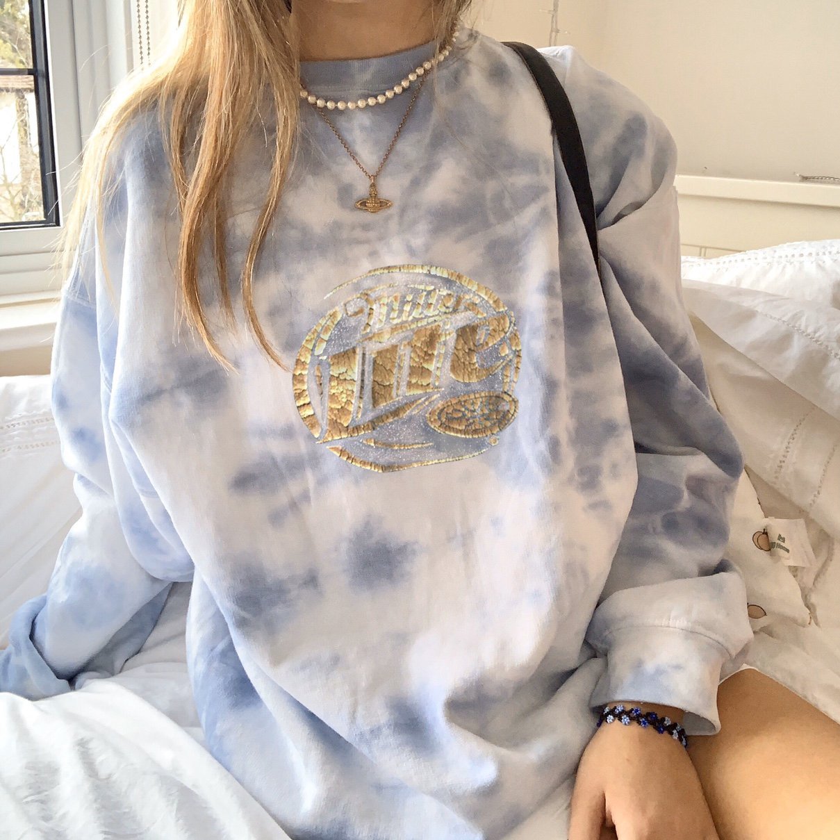 Tie-dye Miller Lite Sweatshirt