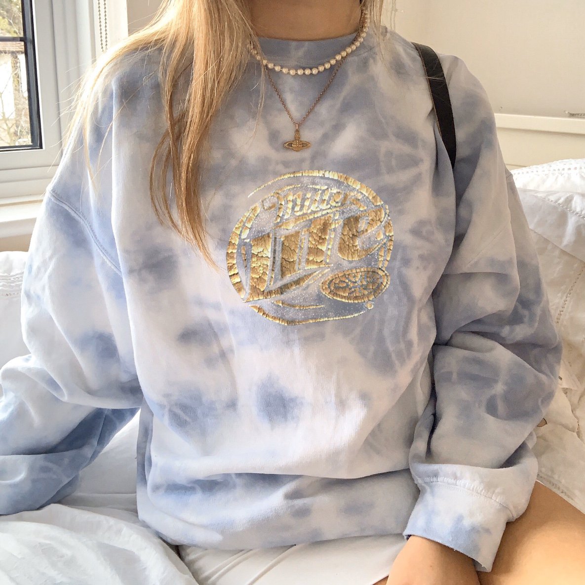 Tie-dye Miller Lite Sweatshirt